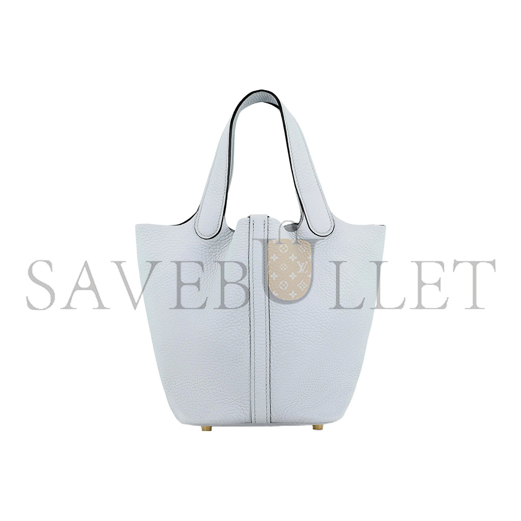 H**mes picotin lock 18 taurillon clemence h056289cc08 (18*18*13cm)